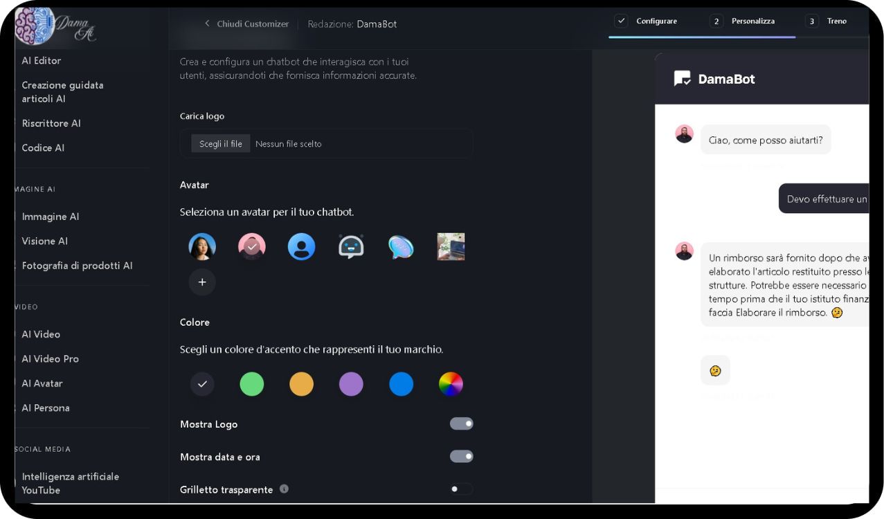 MagicAI Dashboard Mockup